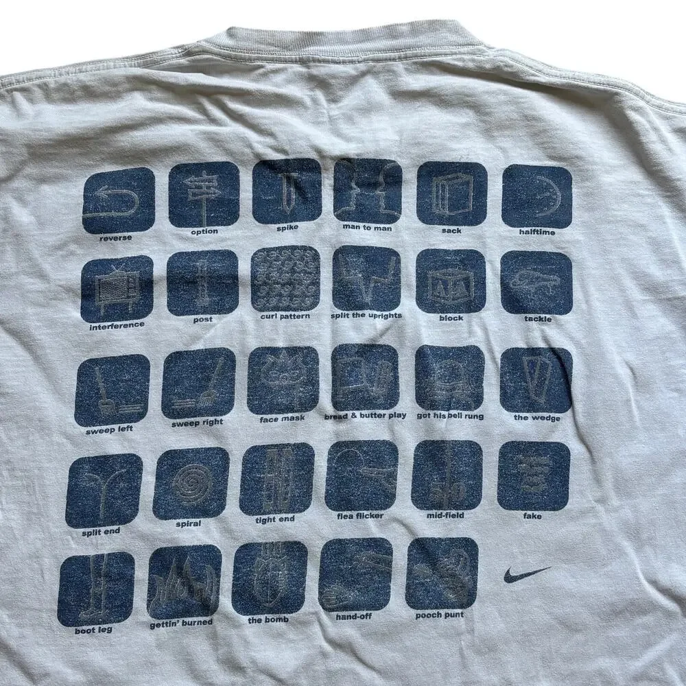 Dallas Cowboys Nike Vintage 90’s NFL Graphic T-Shirt Plays Men’s Size Large
